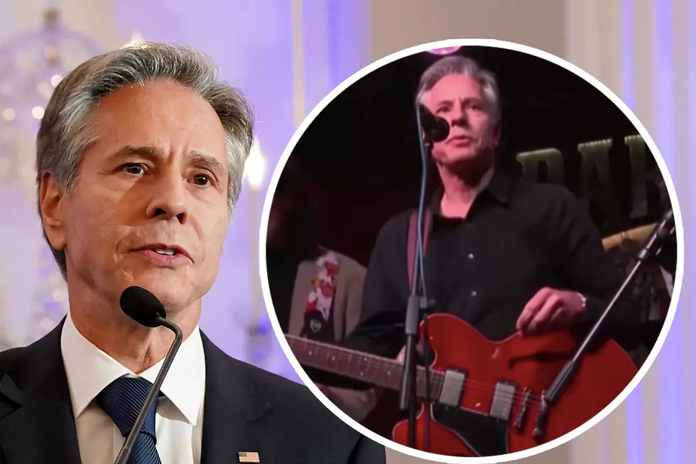 U.S. Secretary of State Antony Blinken Plays Neil Young’s ‘Rockin’ in the Free World’ at Bar in Ukraine