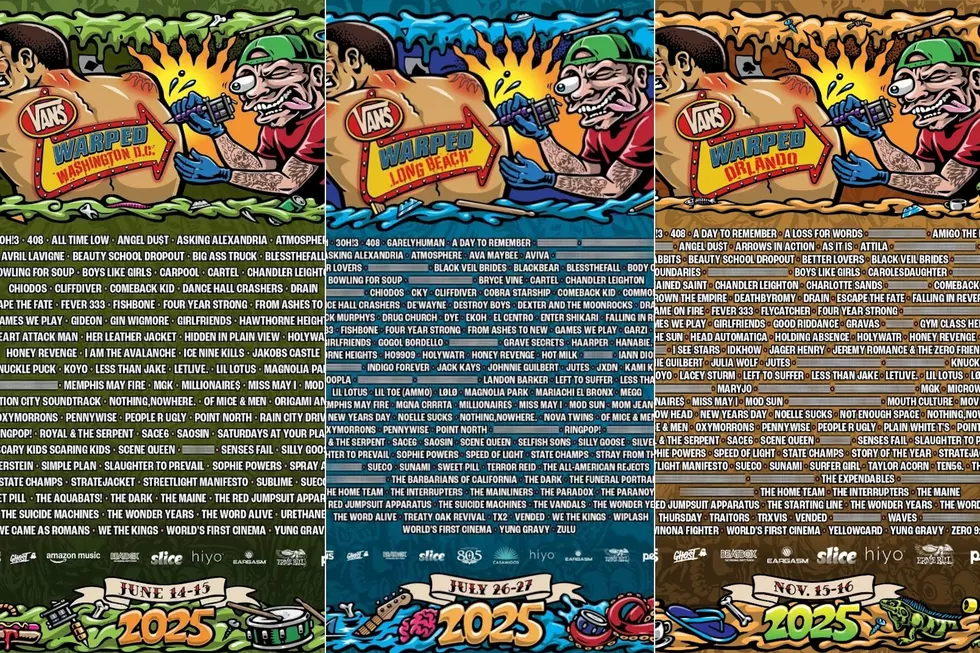 Which of the 3 2025 Warped Tour Festivals Has the Most Bands? (And Which Has the Fewest?)